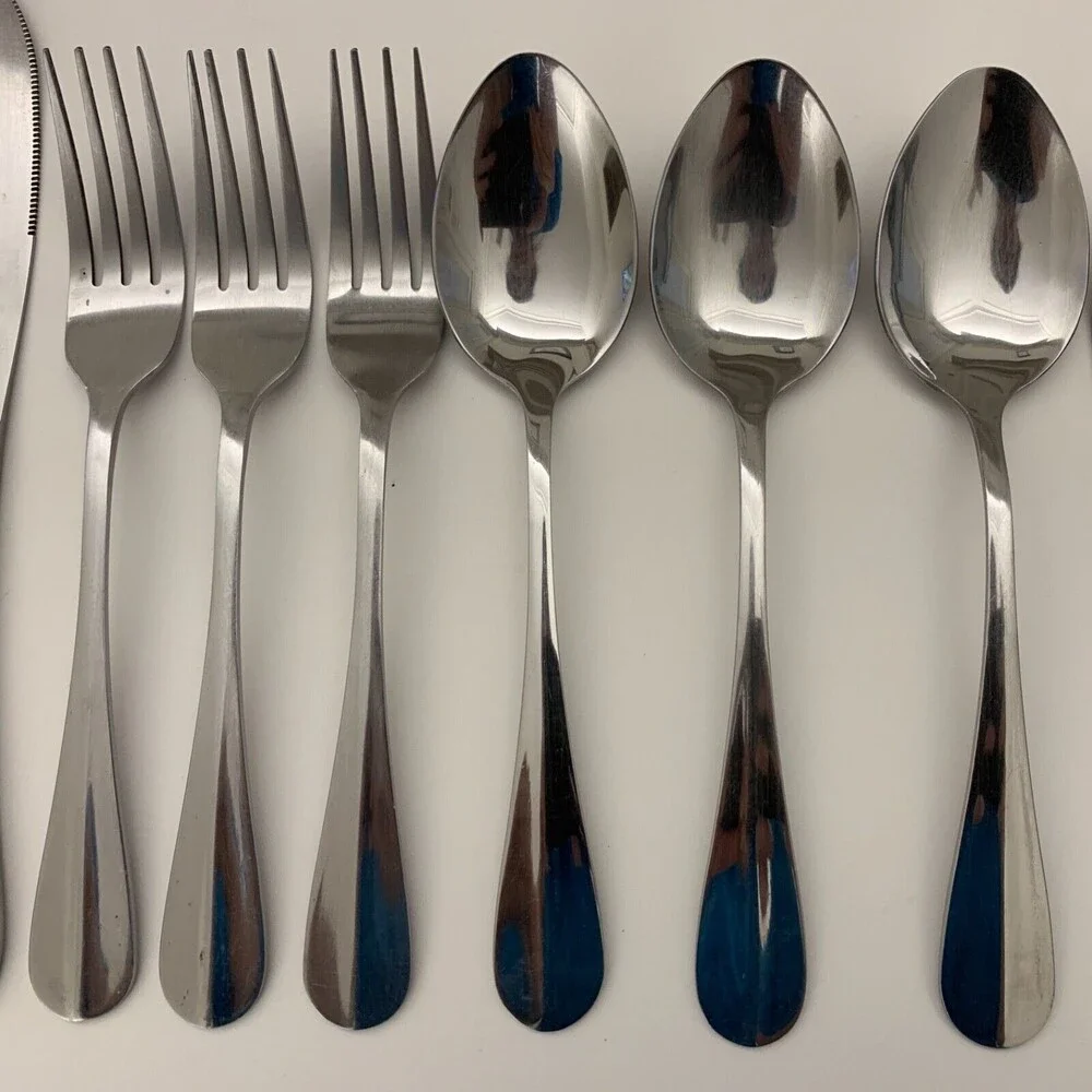 Thomson Stainless Steel Forks Knives Spoons Flatware Lot of 16